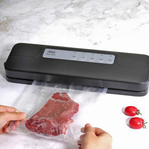 Уред за вакуумиране Rosberg Premium RP51987D, 110 W, 65 kPa, Вакуум на кутии, Ширина 30 см, Черен