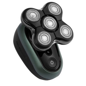 Самобръсначка за глава Remington RX7 XR1600 Ultimate Series, Автономия 60 мин, Водоустойчив, Подвижна глава, Турбо, Стоманени остриета, Индикатори, Черен/зелен