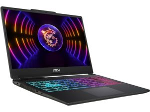 Лаптоп MSI Cyborg 15 A13UCK, i7-13620H (10C/16T, up to 4.90GHz, 24 MB), GeForce RTX 3050 4GB GDDR6, 15.6" FHD (1920x1080), 144Hz, IPS-Level, 16GB DDR5 5200MHz, 512GB PCIe Gen4x4 SSD, WiFi 6E, BT 5.3, 4 Zone RGB Kbd, NO OS, 53.5Whr, 1.98kg