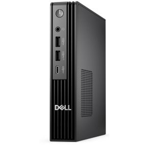 Настолен компютър Dell Pro Micro Plus QBM1250, Intel Core Ultra 5 235 (13 TOPS NPU, 14 cores, up to 5.0GHz), 16 GB: 1 x 16 GB, DDR5, up to 5600 MT/s, 512GB SSD TLC, Integrated Graphics, Wi-Fi 6E, Bulgarian Keyboard&Mouse, 180W, Ubuntu, 3Y PS