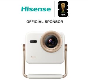 Мултимедиен проектор Hisense projector M2SE-PRO Home Cinema,Ultra HD (3840x2160),HDMI 1x, 1300Lumens, 1000:1, 2 x10W,VidaaU7, 65"-200", White