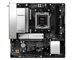 ASROCK MB B850M Rock WiFi 7, AM5, 2x DDR5, 1x PCIe 5.0 x16, 1x PCIe 3.0x16, 1x Blazing M.2, 1x Hyper M.2, 4x SATA3, RAID 0, 1, 10, 7.1 CH HD Audio, 1x HDMI, 6x USB 3.2, 5x USB 2.0, 1x USB-C, 2.5G LAN, 2x Wi-Fi 6E, BT, 1x HDMI, 1x DP, mATX