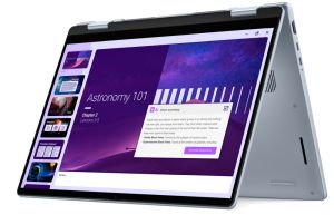 Лаптоп Dell 14 Plus 2-in-1 DB04250, Intel Ultra 7 256V (47 TOPS NPU, 8 cores, up to 4.8 GHz), 14" 16:10 FHD+(1920x1200) Touch 300nits WVA, 16GB, LPDDR5X, 8533MT/s (onboard), 1TB M.2 SSD PCIe, Intel Arc, FHD RGB and Mic, Wi-Fi 7, FPR, Backlit Kb, Win 11 Ho