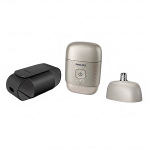 PHILIPS Compact Shaver series 500 wetANDdry SteelPrecision blades travel case