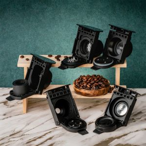 Еспресо машина за мляно кафе и капсули 8в1 Oliver Voltz OV51171N8M, 1450W, 1 л, 5 адаптера, 19 bar, Черен