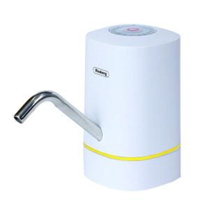 Електрическа помпа за вода Rosberg R52013E, USB, Двойна, Съвместима с 3/5/8/10/11 и 19 л, Безжична, Бял