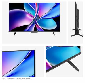 Телевизор Hisense 50" E7Q Pro, 4K Ultra HD 3840x2160, QLED, Quantum Dot, 144Hz, HDR 10+ adaptive, HLG, Dolby Vision, DTS Virtual X, Smart TV, WiFi 5GHz, WiFi Direct, BT, Anyview Cast, 3xHDMI, 2xUSB, LAN, CI+, DVB-T2/C/S2, Black