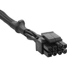 Кабел CORSAIR Type 4 Sleeved black 8-pin (4+4) ATX12V/EPS12V Cable, compatible with all CORSAIR type 4 pin out PSU