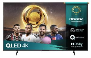 Телевизор 50" HISENSE 50E7Q Pro, 4K Ultra HD QLED, Smart TV, VIDAA Smart OS, 144Hz, WiFi, Black