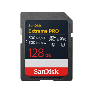 SD памет 128GB SANDISK Extreme PRO, SDXC Class10 UHS-II U3 V90 