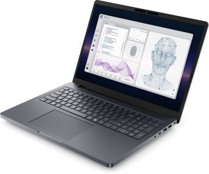 Лаптоп Dell Pro Max 16 Plus MB16250, Intel Ultra 7 265HX (13TOPS NPU, 20 cores, up to 5.30 GHz), 16.0" FHD+(1920x1200) VRR 120Hz, 500nits, 32GB: 2x16GB 6400 MTs DDR5, 1TB SSD, NVIDIA RTX PRO 1000 8GB GDDR7, 8MP HDR + IR Cam, and Mic, Wi-Fi 7, FPR, Backlit