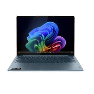 Лаптоп LENOVO Yoga Slim 7 14AKP10 (83JY001XBM), 14.0" WQXGA+ (2880x1800) OLED 120Hz, AMD Ryzen™ AI 7 350 (2.0 GHz up to 5.0 GHz, 8 ядра), 32GB LPDDR5x, 1TB SSD M.2, Backlit KBD, Windows 11 Home, Tidal Teal