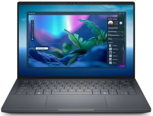 Лаптоп Dell Pro Max 14 Premium MA14250, Intel Ultra 7 265H vPro (13 TOPS NPU, 16cores, up to 5.30 GHz), 14" FHD+ (1920x1200), 400 Nit AG, 32GB LPDDR5x 8400 MT/s, 512GB TLC, NVIDIA RTX PRO 1000 Blackwell 8GB GDDR7, 8MP HDR + IR UPD Cam, Wi-Fi 7, FPR, Bac