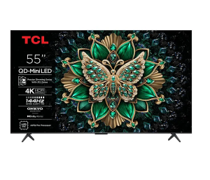 Телевизор 55" TCL 55C6K, 4K UHD QD-MiniLED, Smart TV, Google TV, 144Hz, WiFi 5, Black