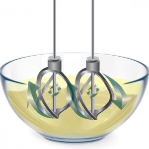 Ръчен миксер Russell Hobbs Swirl 25891-56, 350W, 5 скорости, Турбо, Бутон за приставки, High Performance Helix Beater, Без BPA, Тюркоаз