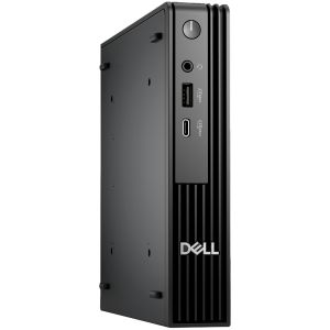 Dell Pro Micro (QCM1250), Intel Core i3-14100T(4C, 8T, 12MB, up to 4.4GHz), 8GB(1x8GB) DDR5, 512GB M.2 SSD, Integrated Graphics, WiFi+BT, BG KBD+Mouse, Ubuntu, 3Y ProSupport