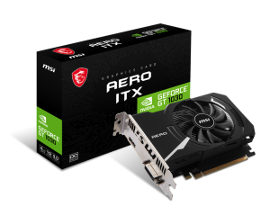 Видео карта MSI GeForce GT 1030 AERO ITX 4GD4 OC, 4GB DDR4, 64-bit, HDMI, DVI-D
