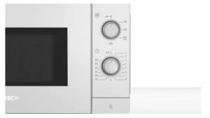 Микровълнова печка Bosch FFL020MW0, SER2, Freestanding microwave, 800 W, 20 l, Number of power levels 5, 27 cm glass rotating plate, White