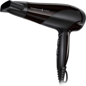 Сешоар Remington Power Dry Ionic D3198, 2200W, 2 скорости, 3 темп, Йонизация, Черен