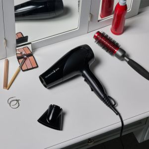 Сешоар Remington Power Dry Ionic D3198, 2200W, 2 скорости, 3 темп, Йонизация, Черен