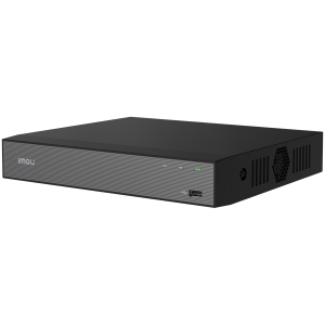 Imou 10-ch NVR, H.265, Max 8MP/15 fps, 1x RJ45 10/100, 1x VGA, 1x HDMI, 2x USB, 1x SATA max 16TB, Built-in Mic and Speaker, ONVIF, Smart detection (Motion, Person, Vehicle), DC 12V 2A