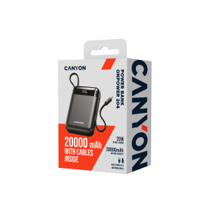CANYON power bank OnPower 204 20000mah Black