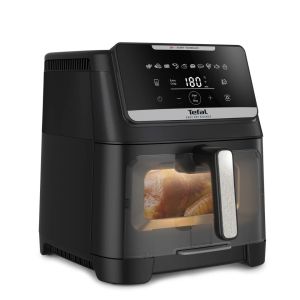 Уред за здравословно готвене Tefal EY8468E0 Easy Fry Silence XXL VISION, black, 7L (2kg, 8 portions), 1800W, dual zones, detachable front, 10 automatic programs 