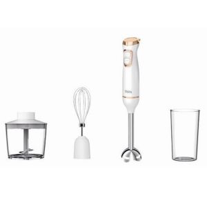 Пасатор, чопър и миксер 3в1 Oliver Voltz OV51112WSC, 800W, 700 мл, 2 скорости, Острие и приставка за разбъркване от неръждаема стомана, Бял