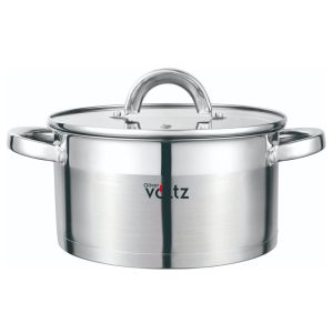 Тенджера Oliver Voltz OV51210S18, 2.6 л, 18x10.5 см, Мерителна скала, Дебело дъно, Индукция, Инокс