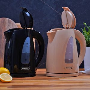 Електрическа кана Oliver Voltz OV51230B, 2200W, 1.7 л, Светлинен индикатор, Безжична, Кремав