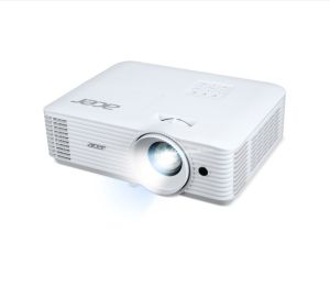 Мултимедиен проектор Acer Projector P1258i, DLP, XGA (1024x768), 4800 ANSI Lumens, 20000:1, 1.3x, 2x HDMI (1.4a), VGA, RCA, Wireless dongle included, Audio in/out (3.5mm), VGA out, DC Out (5V/1A, USB-A), Speaker 10W, Bluelight Shield, 2.8kg, Bag, 3Y, Whit