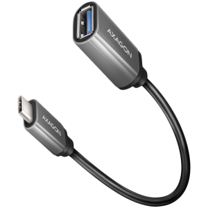 Адаптер AXAGON RUCM-AFAC USB 3.2 Gen 1 Type-C Male > Type-A Female, cable adapter 0,2m, 3A, ALU