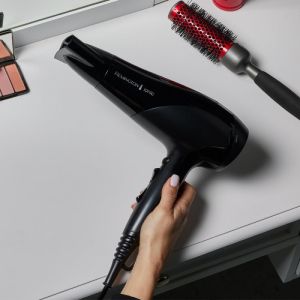 Сешоар Remington Power Dry Ionic D3198, 2200W, 2 скорости, 3 темп, Йонизация, Черен