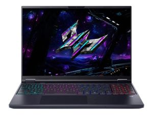 Лаптоп ACER Predator Helios NEO 16 AI PHN16-73-75H7 (NH.QVQEX.001), 16" WQXGA (2560x1600) 180Hz, Intel Core Ultra 7 255HX (30M Cache, up to 5.20 GHz, 20 ядра), Nvidia GeForce RTX5060 8GB GDDR7, 64GB DDR5, 1TB SSD M.2, RGB, Windows 11 Pro, Black