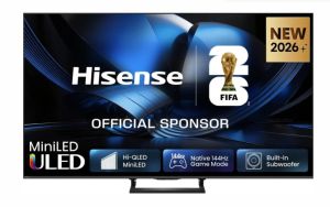 Телевизор Hisense 65"U7SE, 4K Ultra HD 3840x2160, ULED, FALD, Quantum Dot, 144Hz, IPS, HDR 10+, HLG, Dolby Vision IQ, Dolby Atmos, Smart TV, WiFi 5GHz, WiFi Direct, BT, Anyview Cast,light sensor, 4xHDMI, 2xUSB, LAN, CI+, DVB-T2/C/S2, Black