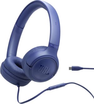 Слушалки JBL TUNE 530C BLU USB-C Wired on-ear headphones