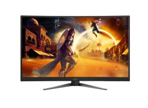 Монитор AOC C27G4Z2, 27" Curved 1500R, Fast VA, WLED, 1920x1080@260Hz (OC, Native 240Hz), 1ms GtG, 0.3ms MPRT, 300cd m/2, 3000:1, Adaptive Sync, FlickerFree, Low Blue Mode, Tilt, Height Adjust, Swivel, 2xHDMI, DP