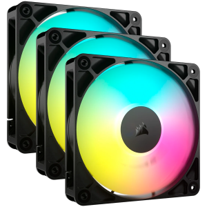 Охладител за кутия CORSAIR RS120 ARGB, 120mm ARGB Fan, Triple Pack