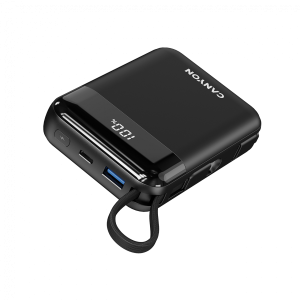 Външна батерия CANYON OnPower 104 (CNS-CPB104B), 10000mAh, 20W Fast Charging, 1xUSB-C, 1xUSB-A, Black