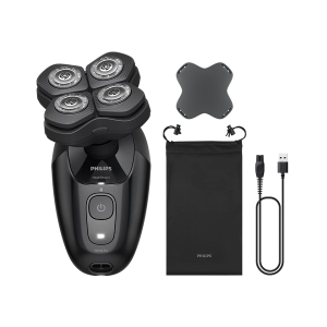Самобръсначка за глава PHILIPS HS5980/15 Pro 5000 Series, Мокро и сухо,  360° гъвкава глава, Време на работа 60 минути, Черен