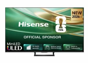 Телевизор 50" HISENSE 50E8S, 4K Ultra HD ULED MiniLED, Smart TV, VIDAA Smart OS, Subwoofer 20W, 144Hz, WiFi, Black