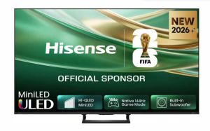 Телевизор 55" HISENSE 55E8S, 4K Ultra HD ULED MiniLED, Smart TV, VIDAA Smart OS, Subwoofer 20W, 144Hz, WiFi, Black