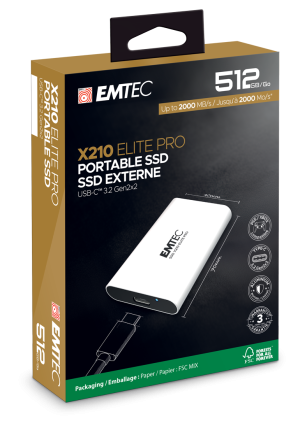EMTEC EXT SSD X210 PRO 512G 