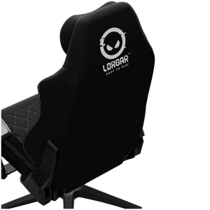 LORGAR CHA41, Ergonomic Gaming Chair Advanced, premium anti-stain fabric, Black/white
