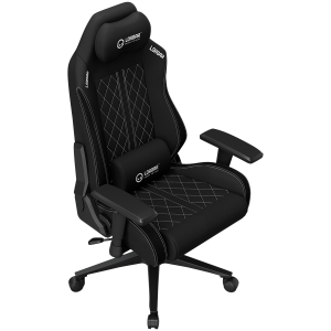 LORGAR CHA41, Ergonomic Gaming Chair Advanced, premium anti-stain fabric, Black/white