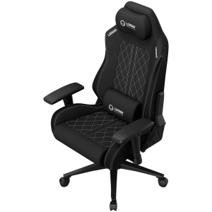 LORGAR CHA41, Ergonomic Gaming Chair Advanced, premium anti-stain fabric, Black/white