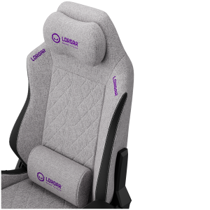 LORGAR CHA41, Ergonomic Gaming Chair Advanced, premium anti-stain fabric, Grey