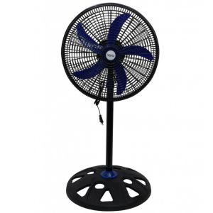 Вентилатор Oliver Voltz OV51760N18, 50W, 18", 3 скорости, Светлинен индикатор, Регулиране, Черен/син