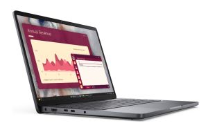 Лаптоп Dell Pro 14 PC14250, Intel Ultra 5 235U vPro (12 TOPS NPU, 12 cores, up to 4.9 GHz), 14, FHD+, 300 nit, 45% NTSC, AG, 16 GB: 1 x 16 GB, DDR5, 5600 MT/s, 512 GB SSD, Integrated Intel graphics, FHD HDR + IR Cam, Wi-Fi 6E, Backlit Kb, Ubuntu, Platinum