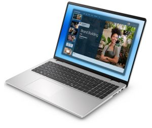 Лаптоп Dell 16 DC16251, Intel Core 7 150U (10 cores, up to 5.4 GHz), 16.0" FHD+(1920x1200) AG 300nits, 32GB, 2x16GB, DDR5, 5200MT/s, 1TB M.2 PCIe, Intel Graphics, Cam, FPR, Wi-Fi 6E, Backlit Kb, Win 11 Pro, Silver, Aluminium, 3Y PS